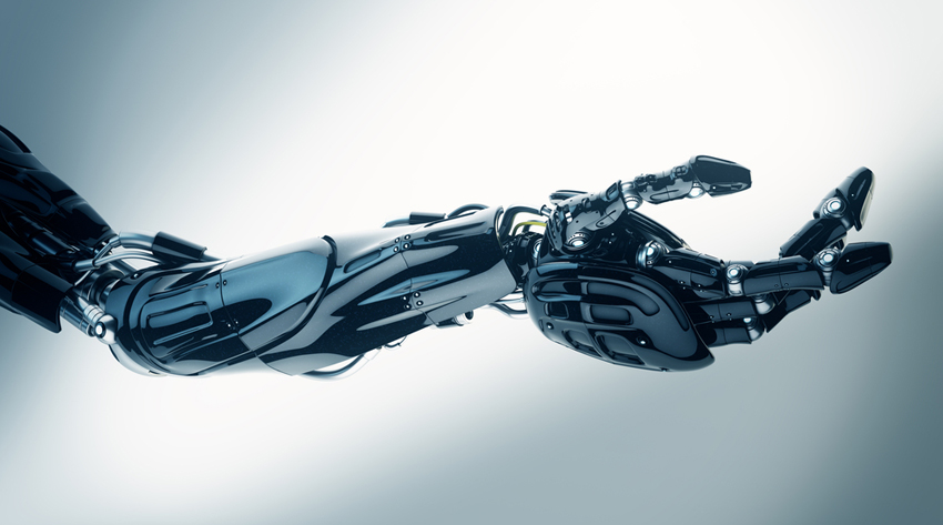 Advanced prosthetic hand representing artificial-limb research